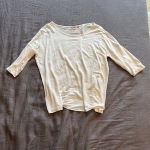 White linen top by Calypso